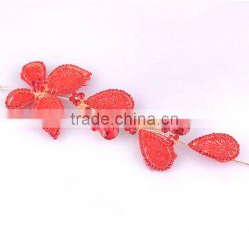 Butterfly Lace Rhinestones Hair Accessories Bridal Wedding Jewelry