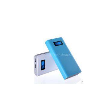 2015 newest high quality LCD display 18650 battery 10000mAh mobile power bank