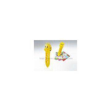 Yellow Kids Talking Pen / Electronic Reading Pen Lithium Battery Cow Animal Shaped