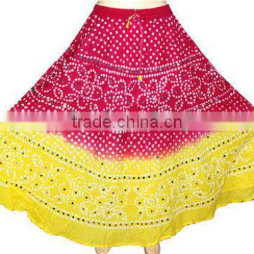 Cotton bandej skirts, cotton long skirts