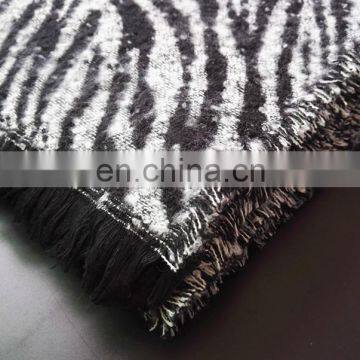 New Winter Zebra Houndstooth Pattern Acrylic Scarf photo-3