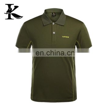 Eco-friendly plain outdoor short sleeve polo shirt design for male