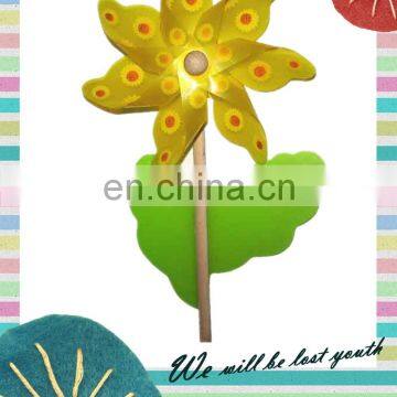 Logo Print on Stem Classic Plastic Party Toy Windmills