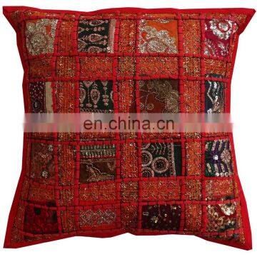 2017 Handmade Indian Cotton Sari Patchwork Cushion Covers