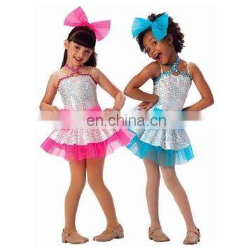 Fancy Girls Bowknot Style Dance stage costumes performance dress