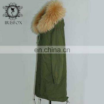 Women Jackets Warm Fox Fur Collar Hooded Long Italian Fox Fur Lined Coats photo-3