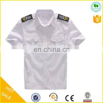 Summer wear security guard uniforms white shirts