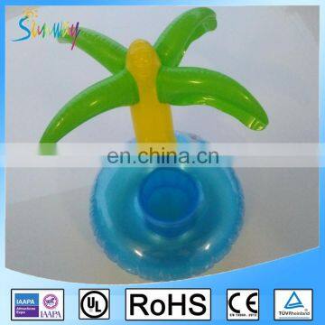 Inflatable Floating Palm Tree Pool Float Cup Holder