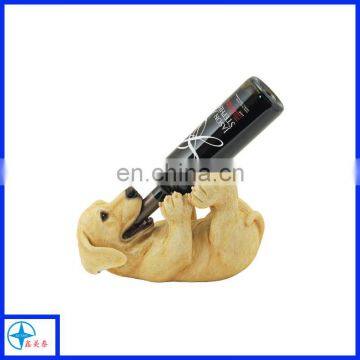 Custom resin dog animal wine holder for sale