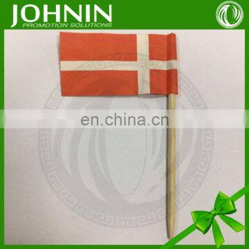 high quality decorative national small paper flag with wooden stick