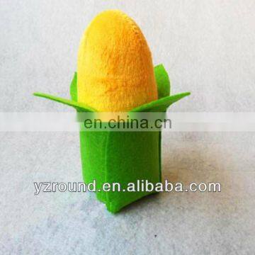 Promotional velboa simple plush corn toy