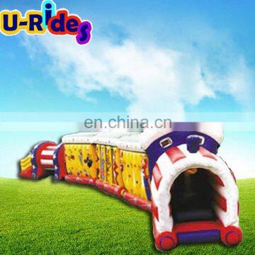 inflatable train style tunnels for park