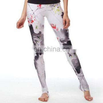 2017 New Women Sportswear Yoga Gym Leggings Soft Workout Colorful Printed Jogging Fitness Pants