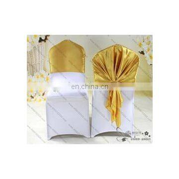 100% Polyester Colorful Wedding Used Customized Sized Organza Chair Sash photo-2
