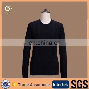 O neck 100% cotton knitted sweater