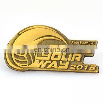 Die Cut Metal Trading Pins With Gold Plated photo-2