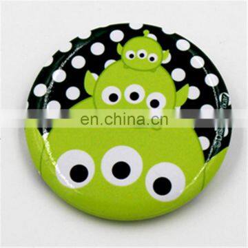 Promotional gifts 44mm round plastic button badge and custom made badge pin