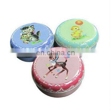 wholesale round tin packaging can for cosmetics