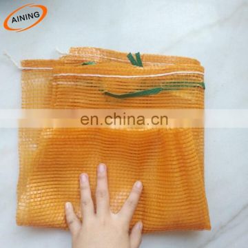 Custom Fruit Vegetable Storage Eco Friendly Reusable HDPE Mesh Produce Bag