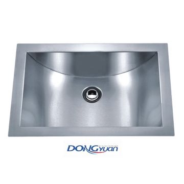 Guangdong Dongyuan Kitchenware 21″ x 15″ Brushed Stainless Steel Rectangular Bathroom Sink Undermount