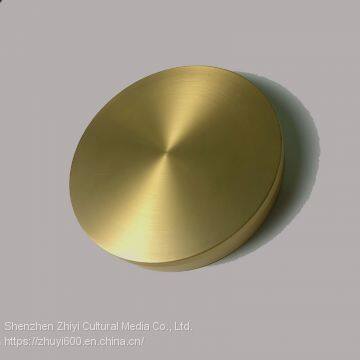 Retro brass round Pu'er tea cake storage box, 357/400g dedicated