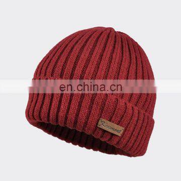 Cheap Price Unisex Embroidery Print Logo Winter Merino Wool Beanie