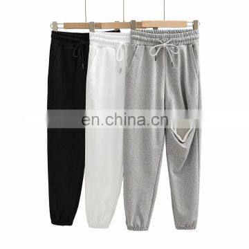 Wholesale Custom Print Hot Casual Street Wear Pants Sports Cotton Joggers For Women