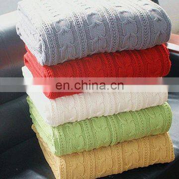 50CI95 00%Cotton Chunky cable knit fabric sweater fabric blanket,bonded With Faux Fur Back, 2013 2014 New