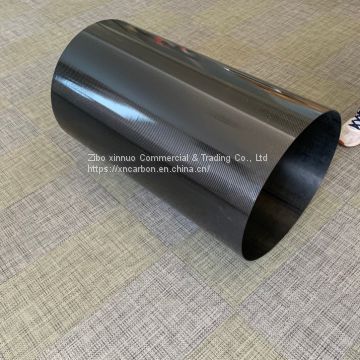 Φ500 mm large diameter nature surface carbon fiber tube for house of Precision instrument