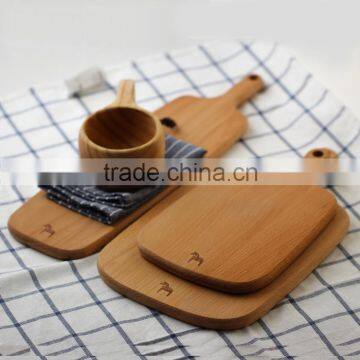 Custom Burned Logo Small Bamboo Chopping Blocks