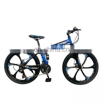 OEM Folding Bicycle High-Carbon Steel MTB 26 Inch Mountain Bike/21 Speed Mountain Bicycle Steel Folding Bike