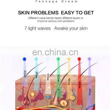 Wholesale 7 Color PDT LED Skin Care Facial Acne Removal Led Light Therapy Beauty Machine With Hot and Cold Stream Spray photo-4