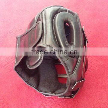 Training Boxing Head Guard / Helmet (Leather) - Boxing Training Equipment