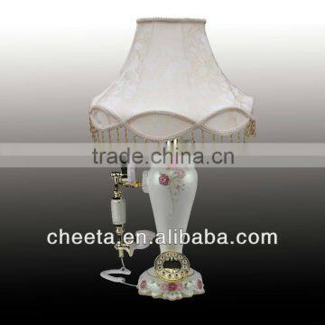 decorative antique fancy telephone with table lamp function