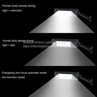 Remote Control LED Solar Street Light Radar PIR Motion Sensor Wall Timing Lamp Waterproof For Garden Yard photo-3