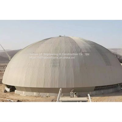 LF prefab metal structure domes coal yard storage construction building