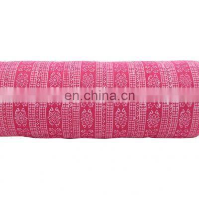 Printed Cotton Yoga Bolster Pillow Hand Made New Carton OEM Customized Logo Availabled Na,yoga Bolster IN;10122740