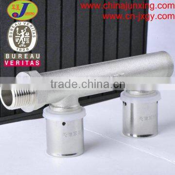 pex-al-pex pipe F type tee brass fitting
