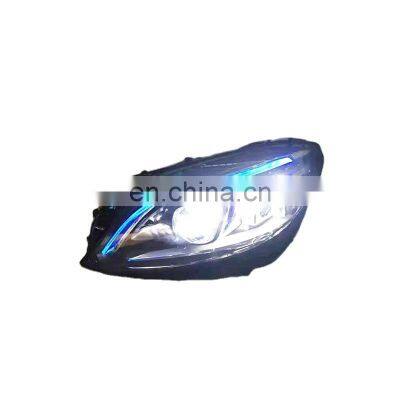 Teambill auto w205 full led headlight modified headlamp for Mercedes w205 halogen version to upgrade with cool looks