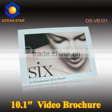 10.1" Video Brochure LCD Promotional Advertising Brochure Wedding Invitation Card
