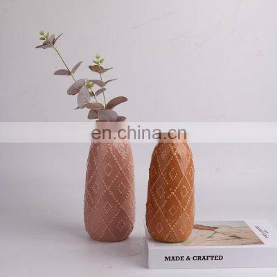 K&B High Quality White Sublimation Modern Home Flower Vase Design Decor Ceramic photo-3