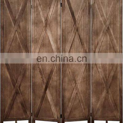 Home Wood Room Divider and Folding Privacy Screens Partition Wall Dividers / Room Separator