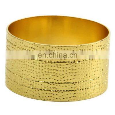 Hot Selling Gold Round Napkin Ring For Table Decoration For Wedding Hotel Home Table Decoration photo-5