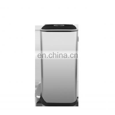 Оптовая европейская мусорная корзина на 32 л с педалью для улицы и дома, мусорный контейнер для переработки photo-4