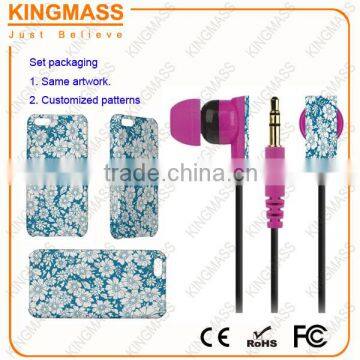 Gifts set Personalized phone cases and earphone set