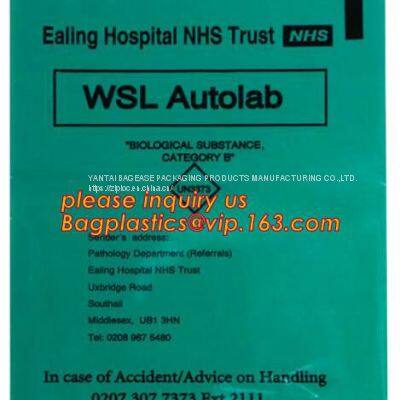 Medical Grade Laboratory Specimen Bag, Insulated Medical Bag/sterile Biohazard Specimen Envelope/laboratory Specimen Bag photo-4