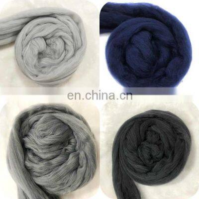 Soft Merino Wool Roving Chunky Giant Yarn Merino Hand Knitting Cotton Tube Yarn 5 cm Super Chunky Wool for Hand Knitting Blanket