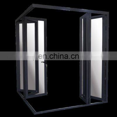 Insulated Exterior Frameless Glass Folding Screen Door for Restaurant Aluminium Door and Window Making Machine