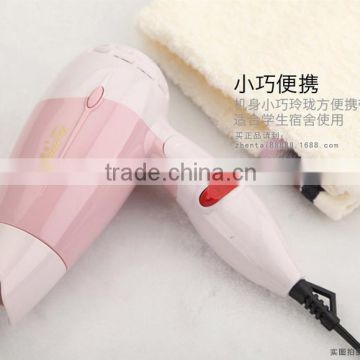 110V Cute Pinky Hair Dryer for Travel Iron Mini Blower Dryer