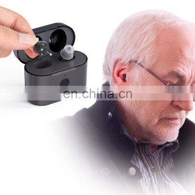 Hot Sale CIC Hearing Aid Headset Products Rechargeable Amplifier With Drying Capsule CIC Hearing Aid For Deafness Senior